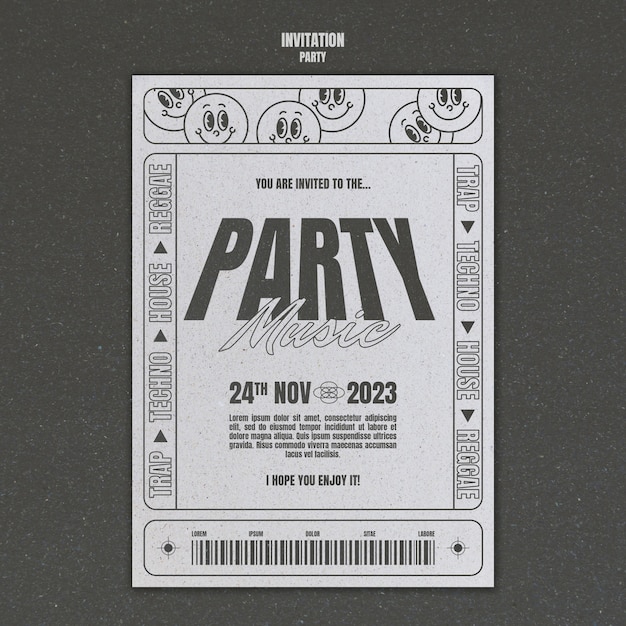 Party design template