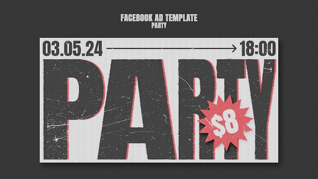 Free PSD party template design