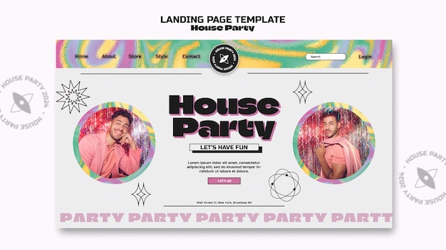 Free PSD party template design