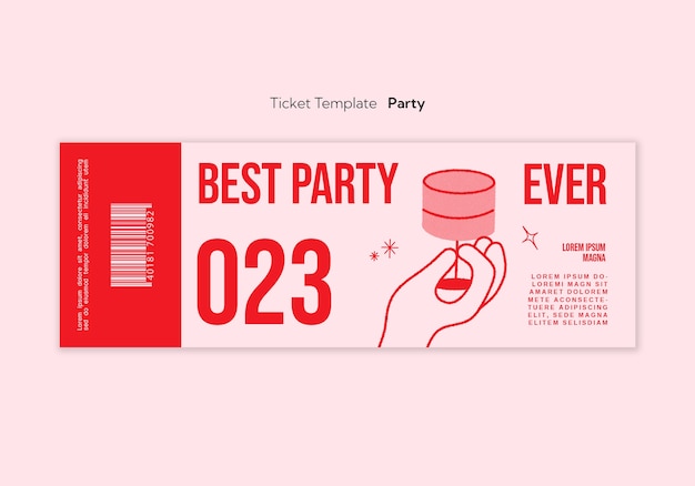 Free PSD party template design