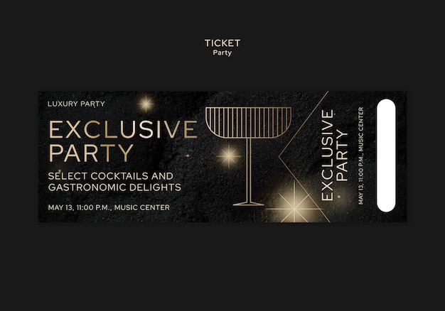 Free PSD party  template design