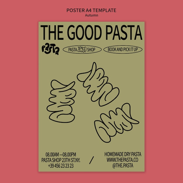 Pasta template design