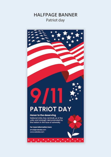 Patriot day template design