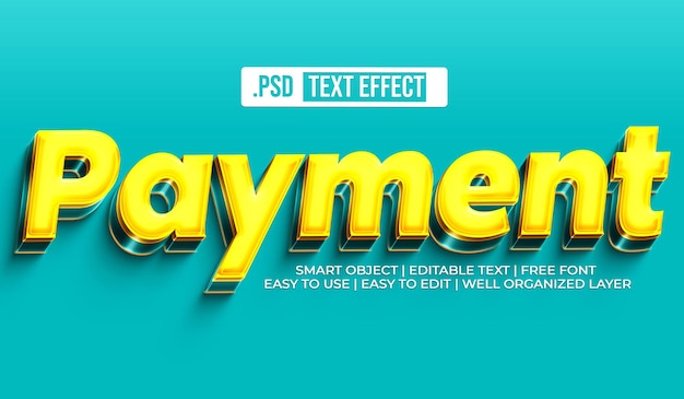 Payment Text Style Effect