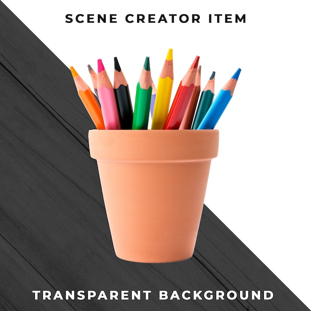 Pencil object transparent PSD