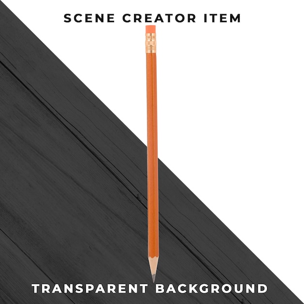 Pencil object transparent PSD