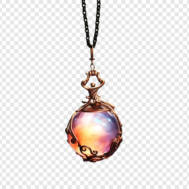 Free PSD pendant jewellery isolated on transparent background