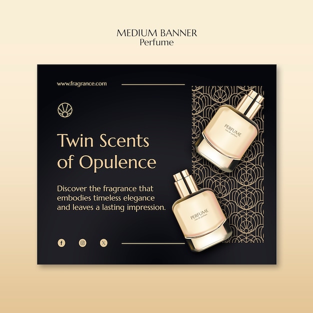 Free PSD perfume template design