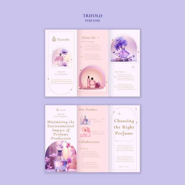 Free PSD perfume template design