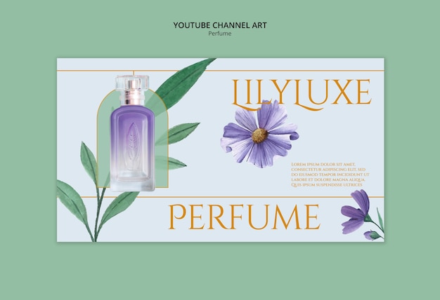 Free PSD perfume template design