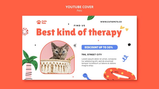 Free PSD pets template design