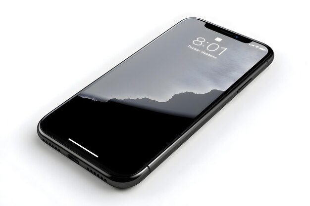 Phone X smartphone on white background