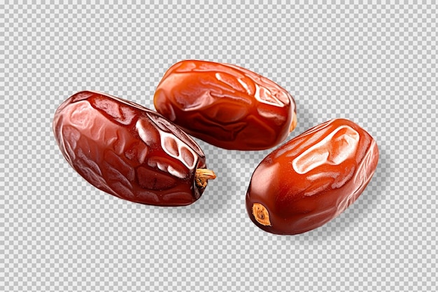 Free PSD photo of dry dates isolated on transparent background