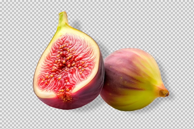 Free PSD photo of two figs isolated on transparent background