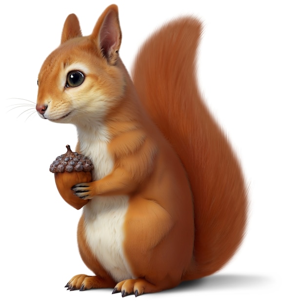 Free PSD photorealistic squirrel