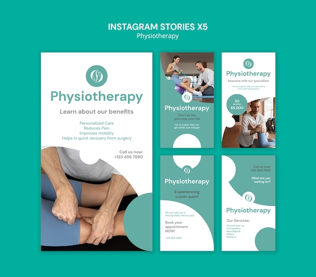 Free PSD physiotherapy template design