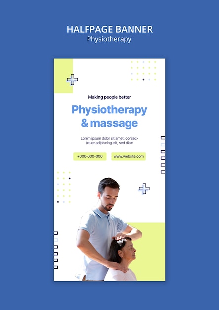 Free PSD physiotherapy template design