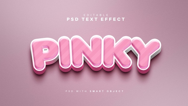 Pinky text effect