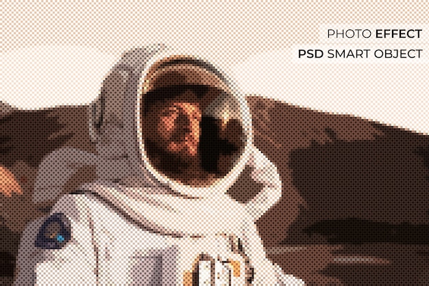 Pixel photo effect design