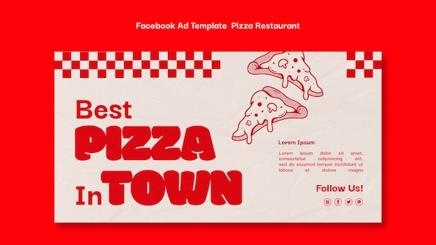 Free PSD pizza restaurant template design