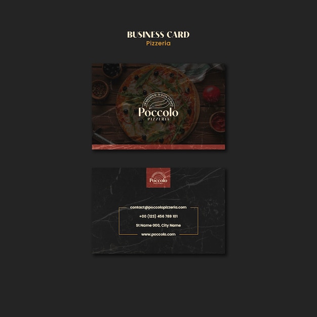 Free PSD pizzeria design template