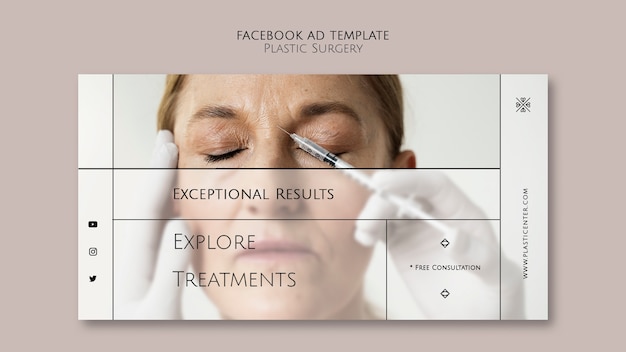 Plastic surgery facebook template