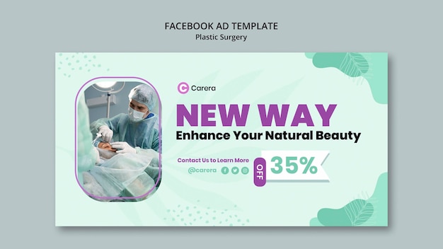 Free PSD plastic surgery facebook template