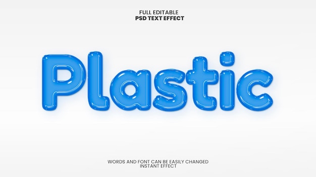 Plastic Text Effect