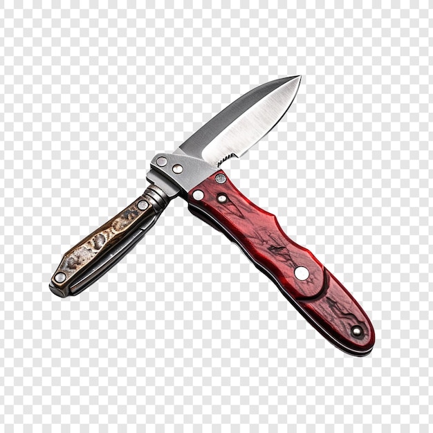 Free PSD pocketknife isolated on transparent background