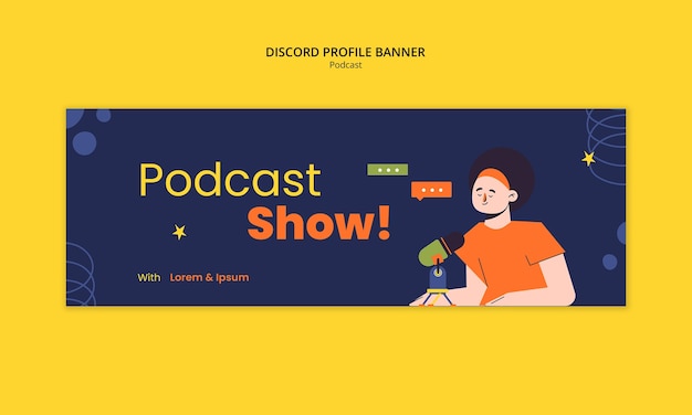 Podcast template design