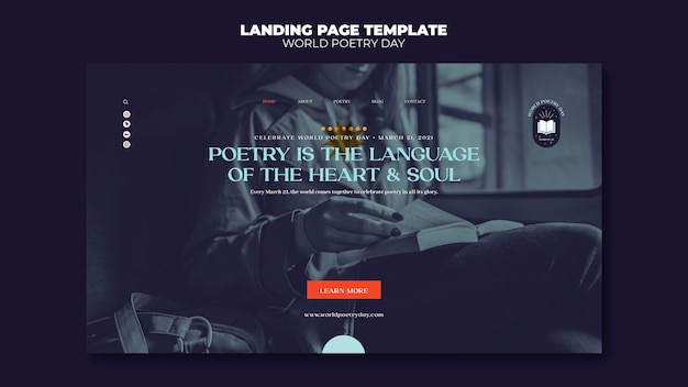 Poetry day landing page