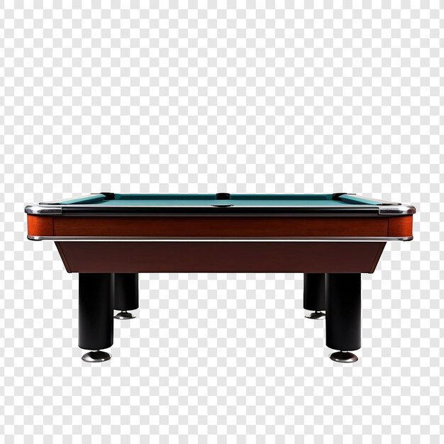 Free PSD pool table isolated on transparent background