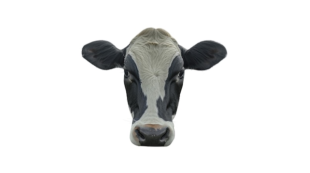 Free PSD portrait of cow head isolated