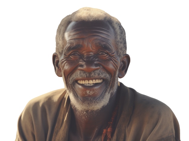 Free PSD portrait of senior man in old age