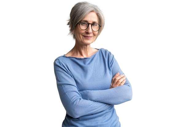 Portrait of senior woman smiling