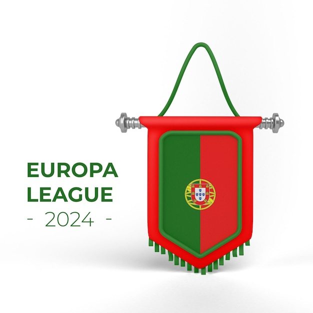 Free PSD portugal flag