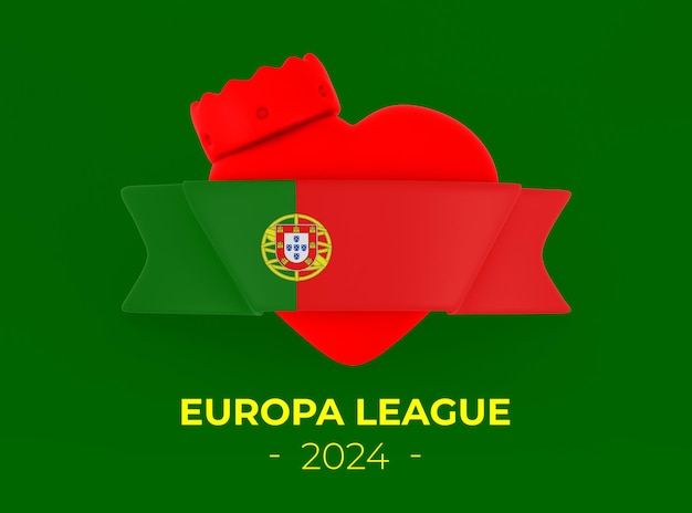 Free PSD portugal heart banner