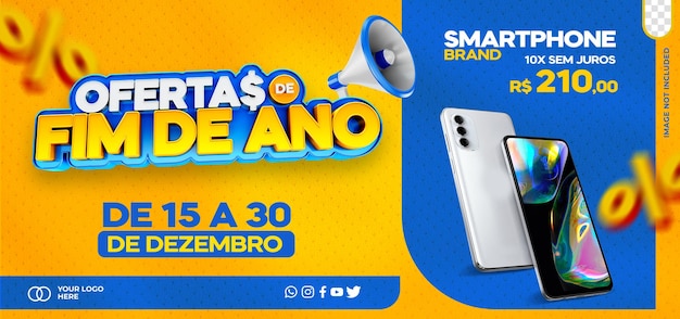 Post social media templa year-end deals ofertas brazil