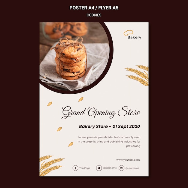 Poster cookies store template