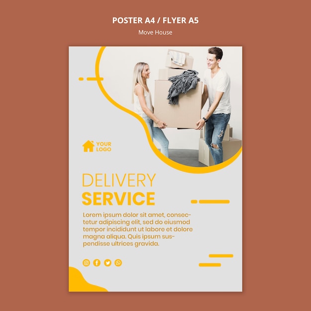 Poster for house moving company