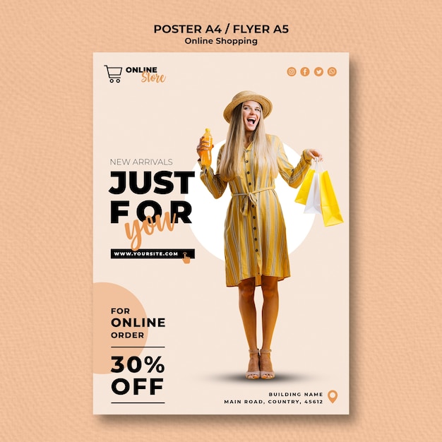 Poster for online fashion sale