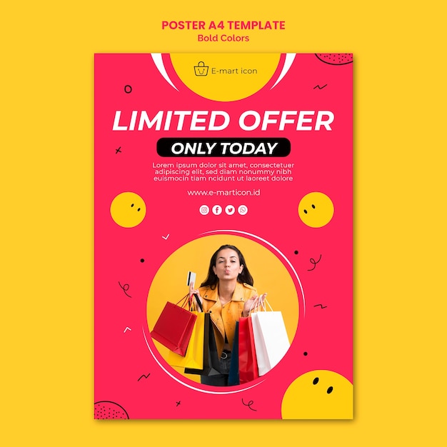 Free PSD poster sale ad template