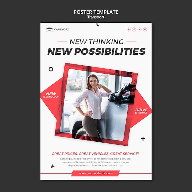 Poster transport template design