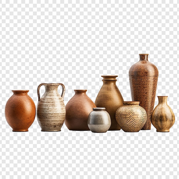 Free PSD pottery and ceramics craft isolated on transparent background