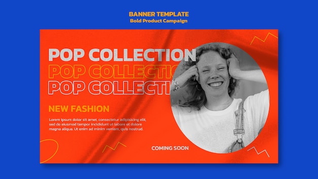 Product campaign banner template