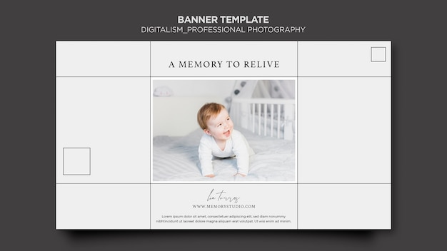 Professional photography horizontal banner