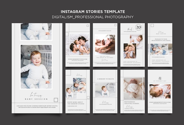 Professional photography stories template