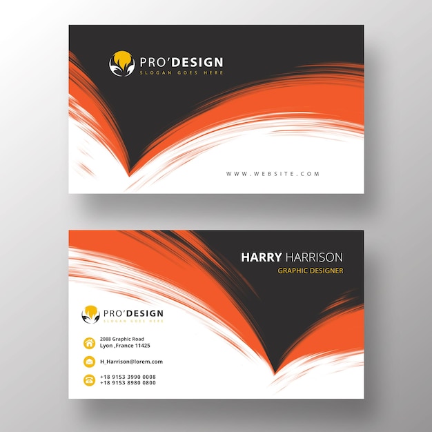 Free PSD professional psd hand sketch business card template