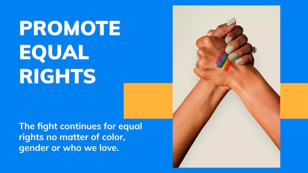 Free PSD promote equal rights template psd lgbtq pride month celebration blog banner