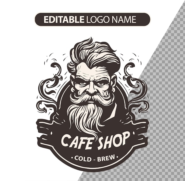 Free PSD psd cafe shop logo